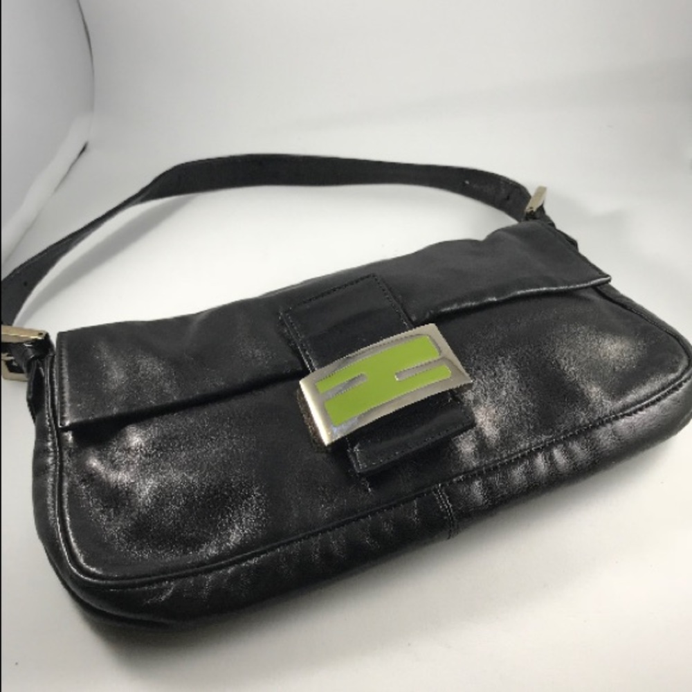 Vintage Fendi Baguette Black Bag